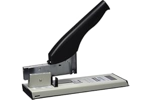 Leitz Petrus 44737 - Grapadora de Gruesos y Especiales Modelo 1600, Color Gris/Negro, 100 hojas