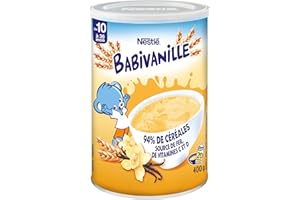 Nestlé Bébé - Babivanille Céréales Déshydratées Dès 10 Mois - Boîte métal de 400g