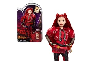 Mattel Disney Descendants: The Rise of Red Fashion Doll & Accessory Red, Daughter of Queen of Hearts with Movie-Inspired Clothes & Pocket Watch, HWT93