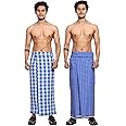 Gowri Tex Cotton Stitched Lungis Pack Of 2 (Ready To Wear) 2.25Meter
