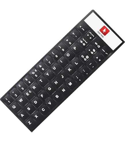 Adesivi Per Tastiera Italiana - Lettere Nere Su Sfondo Grigio, PVC Durevole, Made In Italy