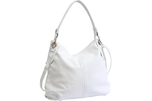 AMBRA Moda Borsa da donna di vera pelle, borsa a spella GL012