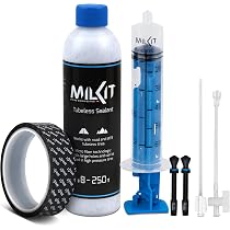 rennrad auf tubeless umrüsten milKit Conversion Kit - Umrüst Set inkl. patentiertem Tubeless Zubehör - geeignet für MTB und Aufbaustory Giant XTC Advanced straps Ratio:4.56