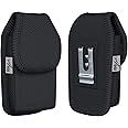 AGOZ Large Scanner Holster, Rugged Vertical Case Pouch for Zebra TC75x, TC75, TC70x, TC70, TC72, TC77, M60, MC65, MC67 Mobile Computer Handheld Barcode Scanner Holder with Metal Belt Clip, Belt Loops
