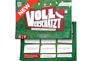 DENKRIESEN - VOLL VERSCHÄTZT! Christmas Edition | Ab 12 Jahren & 350 weihnachtliche Fragen | Schätzspiel & Weihnachtsspiel | Geschenkidee | Ohne Internet spielbar | Antworten auf dem Block