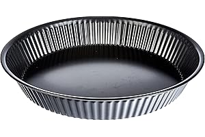 Guardini, Stampo crostata Ø 24 cm, Acciaio con rivestimento antiaderente, Nero, Made in Italy, Linea Gardenia