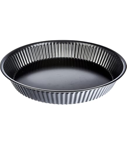 GUARDINI Happy Hour Moule à Tarte 30 Cm - Acier Anti-Adhésif Noir/Gris