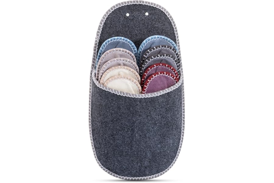 Affittacamere Scarpe Pantofole Pantofole Feltro 11 pezzi Grigio