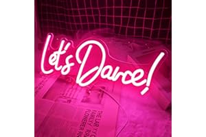 JEMESI Let's Darce Neon Sign for Wall Decor, Let's Darce LED Neon Light for Bachelorette Party Engagement Party, Updated Lets Party Neon Light Sign for Wedding, Christmas,Birthday, Party