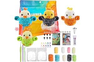 ANGAHE CREATING MOMENTS Crochet Kit de Manualidades para Adultos y adolescentes: Kit de crochet y Ganchillo Fácil para Crear Amigurumi - Ideal Principiantes. (Kit Cuatro Pájaritos de Ganchillo Crochet)