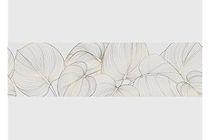 AG Design Bordura Autoadesiva Foglie, AWB 8436 | Decorazione Impermeabile per Pareti, Mobili, Carte da Parati, Rivestimenti Murali e Porte, Pellicola, Multicolore | Larghezza 500 cm x Altezza 13,8 cm