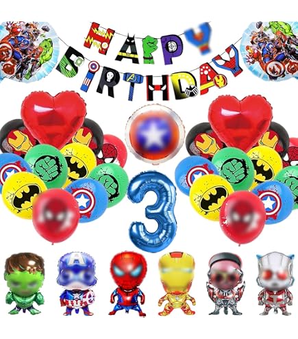 Set Vaisselle Jetable Avengers - 52 Pièces - Assiettes, Gobelets, Serviettes - Fête Enfant