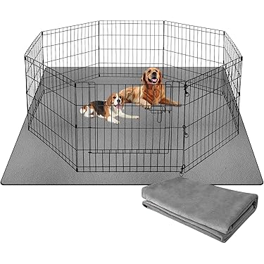 Wasbare urinemat voor huisdieren, 6 stuks, herbruikbare puppyonderleggers, mat voor honden, snel absorberend, puppy-pads voor honden, katten, cavia's, 45 x 60 cm