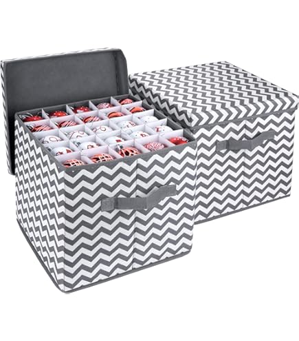 Scatola Organizer Per Palline Di Natale | 83 Scomparti Con Divisori | Con Maniglia E Finestra - Foto 12