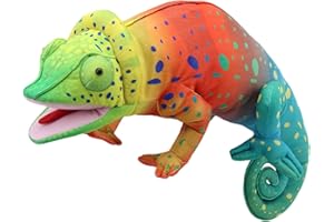 The Puppet Company - Large Creatures - Chameleon Hand Puppet,56cm(L) x 16cm(W) x 20cm(H)