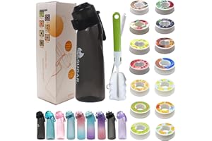BOPELMALLS Air Water Bottle with Flavour Pods,650ml Starter Up Sports Water Bottles BPA Free 0% Sugar Flavour Pods Scented Water Cup Lockable Leakproof Water Bottle for Fitness and Outdoor