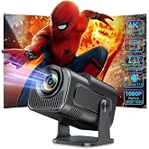 جهاز عرض 4K HY320، جودة صورة 1080P Full HD، سطوع 300 ANSI Lumen، مع مكبر صوت مدمج، اتصال HDMI USB