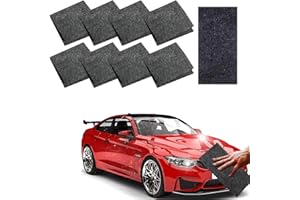 SATHYCHANPY 8 Pcs Nano Sparkle Cloth pour les égratignures de voiture,Nano Magic Cloth Scratch Remover, RéParer les Rayures, les RéSidus de Peinture, les Tourbillons, les Taches D'Eau, le Polissage de Surface