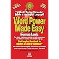 Word Power Made Easy The Complete Handbook for Building a Superior Vocabulary Book By Norman Lewis