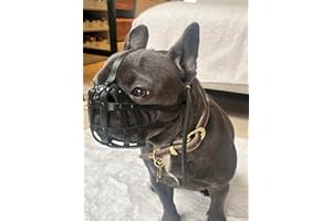 L&J PETS UK Bozal de cuero para bulldog francés