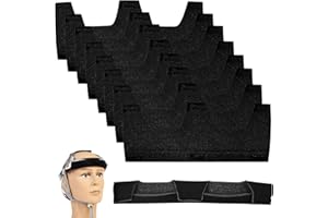 CHOONJIN 8 Stück Schutzhelm Schweißband Set, 23 cm Lang Fahrradhelm Polster, Schwammmaterial Helmpolster, Waschbar Helm Schweißbänder, für Baustellenhelme, Fahrradhelme