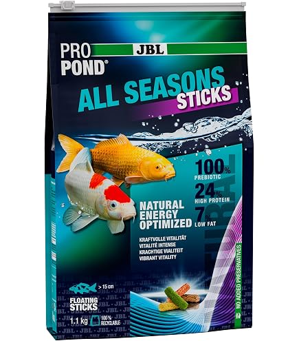 Pond Sticks Mixed 5L / 430g Lot De 2 - Bâtonnets Flottants Multi-Ingrédients Pour Carpes Koï Et Poissons De Bassin