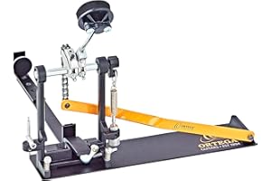 Ortega Guitars Cajon Pedal Links - Percussion Series - Metall Pedal mit Schaumstoffschlägel für Trommelkiste - Inklusive Tasche und Drum Key (OCJP-GB)