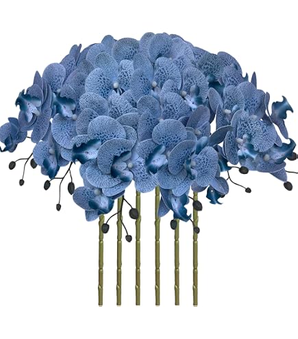 LOVEYue Fiore Artificiale Orchidea Farfalla – 75cm, Morbido, Per Matrimoni E Casa - 3