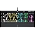 CORSAIR K55 RGB PRO Wired Membrane Gaming Keyboard - IP42 Dust and Splash Resistant - 6 Keys Macro Elgato Integration - iCUE