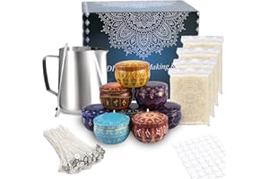 TEPENAR Set di 50 stoppini per candele per adulti e bambini, 8 scatole di candele, per principianti, festa della mamma, compleanno