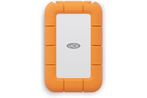 LaCie Rugged Mini extern SSD 1TB, 40 Gb/s, 2.000 MB/s, per PC Mac iPad & iPhone, Data Rescue Service (STMF1000400)