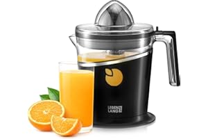 ‎LEBENLANG LEBENLANG Saftpresse elektrisch 800ml & Verstellbares Sieb - Orangenpresse, Zitruspresse, Zitronenpresse Obstpresse I Orangensaftpresse Citruspresse elektronisch Orange Juicer