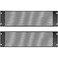 RIVECO 3U Vented Blank Panels for Rack & Cabinets Front Cover Panel 19-Inch Server & Network Rack Mount 2PCS Black