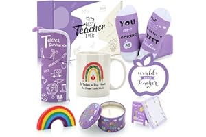 Exreizst Cadeau maitresse-8 Pcs Cadeaux pour Enseignant cadeau maitresse d'école fin d'année Idéal Pour Les Anniversaires Et La Retraite Des Enseignants,Cadeaux De Noël Et Thanksgiving