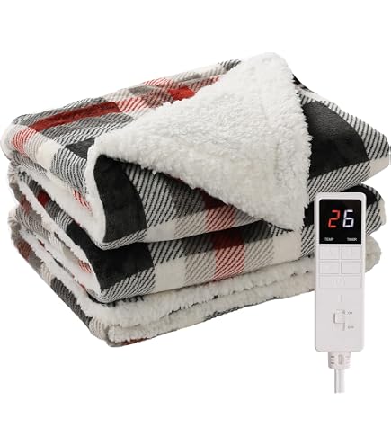 Couverture Électrique Tristar 180x120 Cm Polaire - Chauffante Lavable Avec Télécommande 10 Niveaux BW-4781