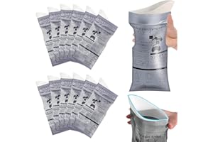 Yesimola 12 PCS Bagno Portatile per Adulti, 700 ml Sacchetti Vomito da Viaggio, WC Portatile per Campeggio, Viaggi, Ingorghi