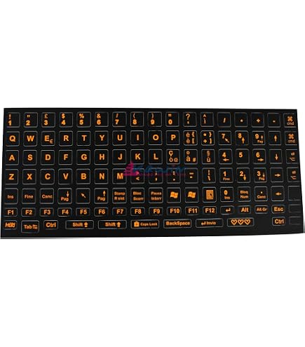 Synerlogic Adesivi per tastiera di riferimento per PC Windows, in vinile, laminato, per PC, laptop o desktop, con scorciatoie (trasparente/piccolo/5 Synerlogic Adesivi per tastiera di riferimento per PC Windows, in vinile, laminato, per PC, laptop o desktop, con scorciatoie (trasparente/piccolo/5