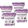 Scrubzz Disposable No Rinse Bathing Wipes - All-in-1 Single Use Shower Wipes, Simply Dampen, Lather, and Dry Without Shampoo or Rinsing (Lavender, 4-Pack)