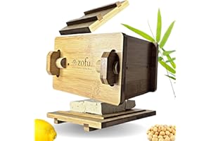 EcoFeminii The Zofu - Zero Waste Tofu Box - Home Tofu Making Kit & Tofu Press - Make Your Own Tofu - Includes Muslin Cloth