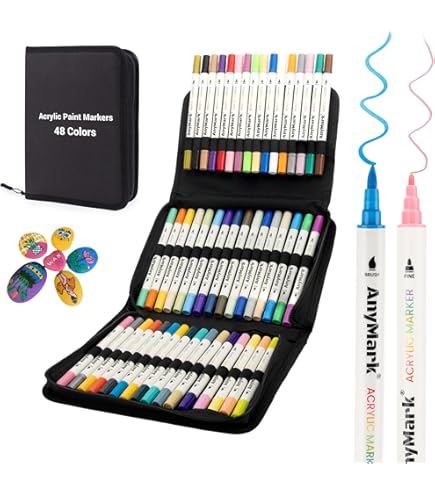H & B Dual Tip Brush Pen Gekleurde Pen, Fineliners Vilt Tip Pen Set 72 Kleuren Kleurpennen Markers met Kleurboek & Aquarel Boek, Art Pen Supplies voor Kinderen Volwassen Tekenen Schilderen