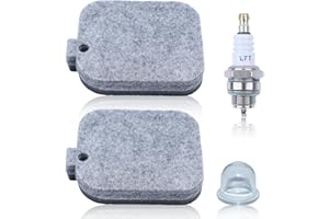 AUMEL Luftfilter-Set für Stihl BG55 BG45 BG46 BG65 BG85 BR45C SH55 SH85 mit Zündkerze Primerpumpe ersetzt 4229 120 1800