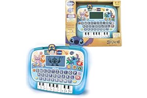 Vtech Stitch Lerntablet – Interaktives Tablet mit Tastatur und Klaviertasten – Verschiedene Spiele und Lernfunktionen zu Mathematik, Buchstaben und Gedächtnis – Für Kinder von 4-7 Jahren