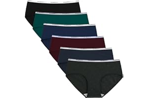 INNERSY Bragas Mujer Algodón Comodas Braguitas Culotte Cintura Midi Ropa Interior Deportiva Pack de 6