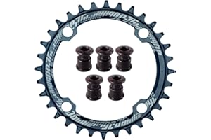 JGbike Elite Round Oval chainring 104mm BCD 30T 32T 34T 36T 38T Narrow Wide Single Chainring for 8 9 10 11 12 speed MTB XC Trail e-bike fat bike Mountain bike bicycle