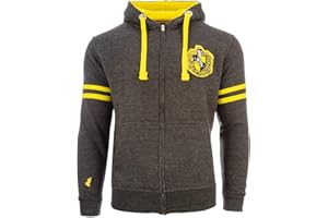 GWCC Harry Potter Zipped Hoodie with Drawstrings (Medium, Hufflepuff)