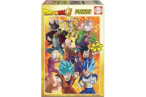 Educa - Puzzle 500 pezzi per adulti | Dragon Ball. Pezzi perfettamente finiti e sicuri per i bambini. Misura 34 x 48 cm. Include colla fix Puzzle. Da 11 anni (19009)
