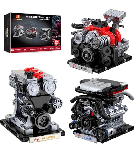 Mini Moteur V8 Fonctionnel Lumivive – Kit Modèle Dynamique RC – Simulation Pour Voitures SCX10, Capra, VS4-10 – À Monter