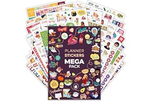 Clever Fox Mega Sticker Pack – 2,000+ Small Planner Stickers – Seasonal, Time Management, Budget & Inspirational Stickers for Adults – Sticker Book for Women – Aesthetic Calendar & Journal Accessories