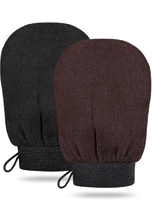 Kelebek 2er-Set Peeling-Handschuhe – Türkisches Kese Für Damen & Herren – Sanftes Körperpeeling Für Dusche & Zuhause