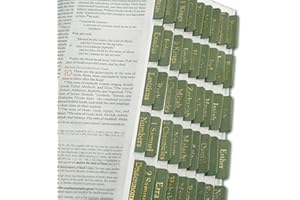 XKDOUS Leder-Bibelreiter, Goldfolien-Bibelreiter für Damen und Herren, grüne Bibelbuchreiter zum Studium der Bibel, 66 Bibelreiter für Altes und Neues Testament, zusätzliche 9 Reiter (Matcha)